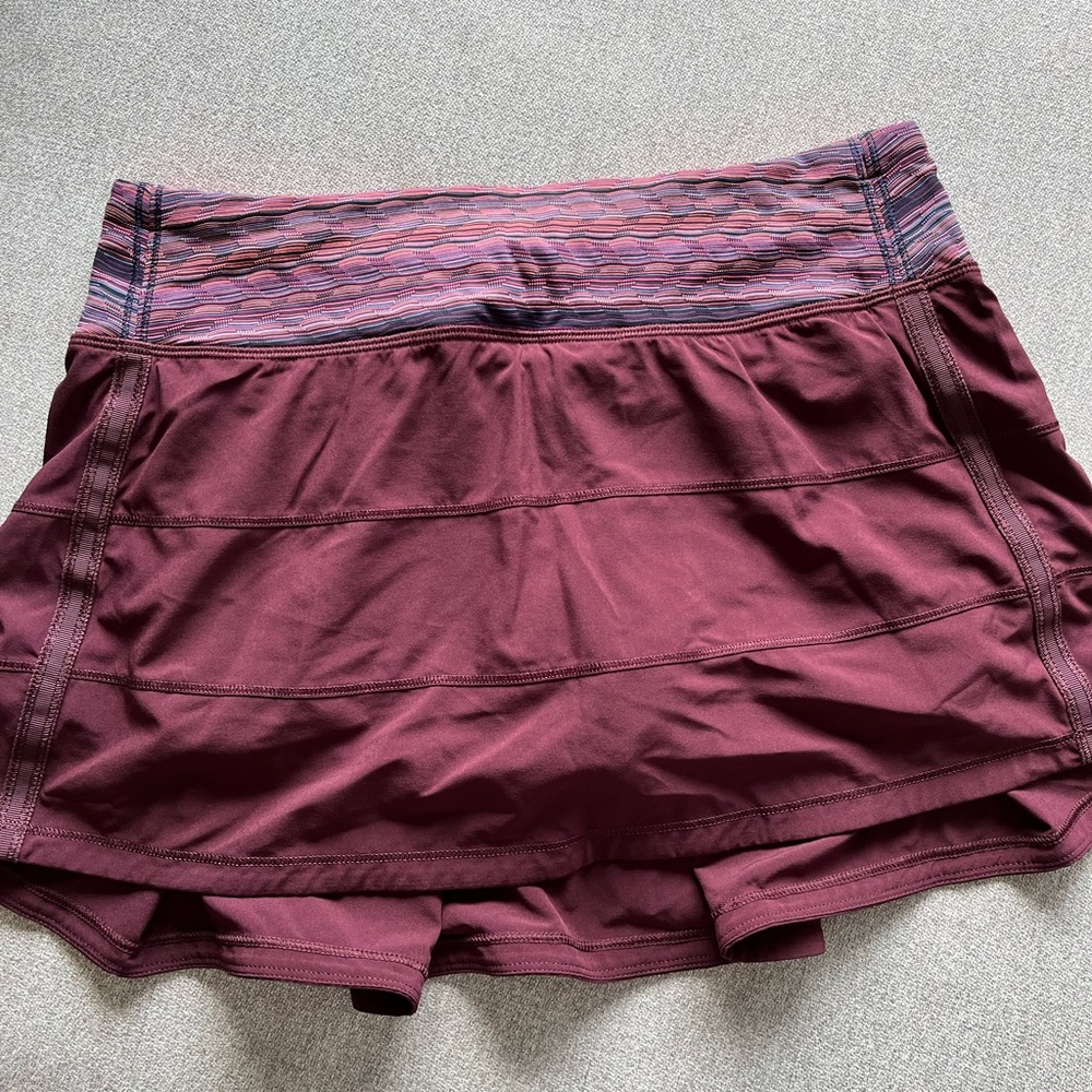 Lululemon Pace Rival Skirt Lined